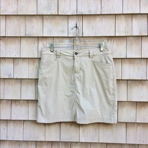 Eddie Bauer Khaki Horizon skort, size 4